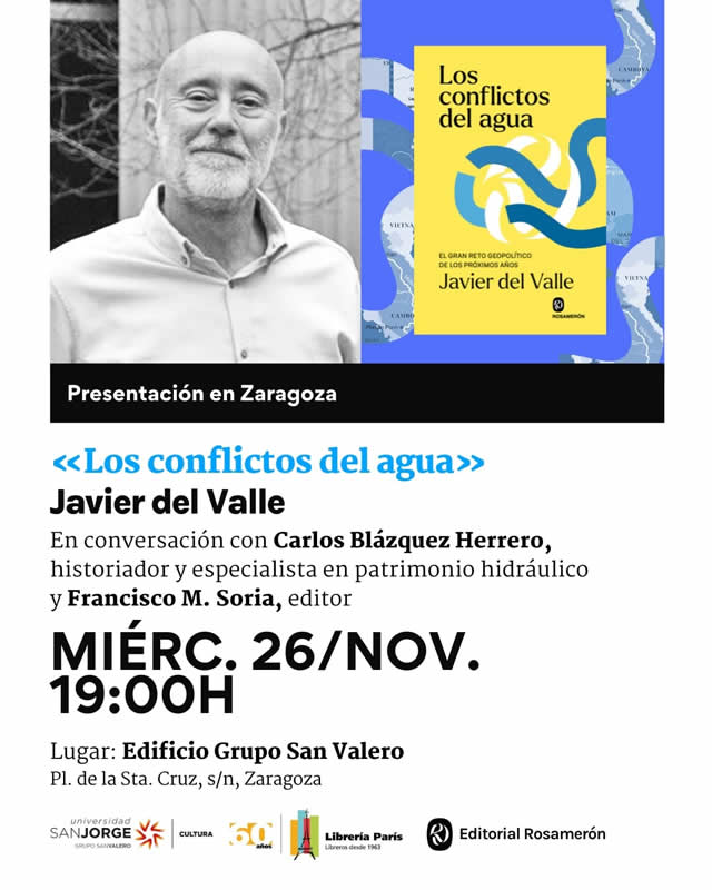 Javier del Valle presenta 'Los conflictos del agua'